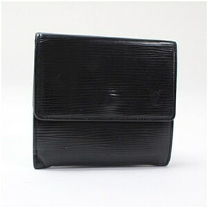 Louis Vuitton Tri-fold Wallet, Epi Leather, Black, LOUIS VUITTON, Men's